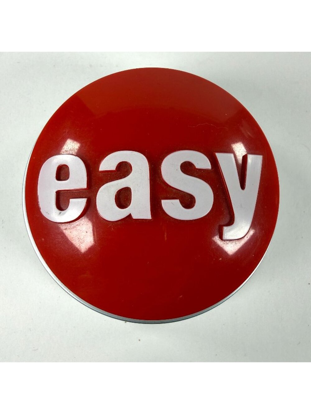 Staples Easy Button Red Desktop Sound Toy Batteries Not Included Novelty Work!!